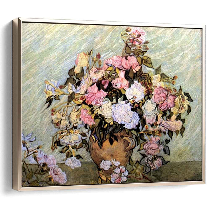 Still Life Vase with Roses (1890) by Vincent van Gogh