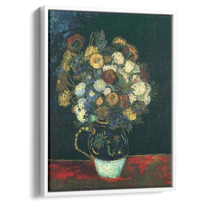 Still Life Vase with Zinnias (1888) by Vincent van Gogh