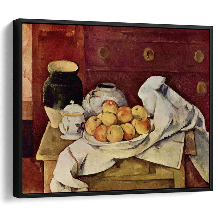 Still Life with a Chest of Drawers (1887) by Paul Cezanne