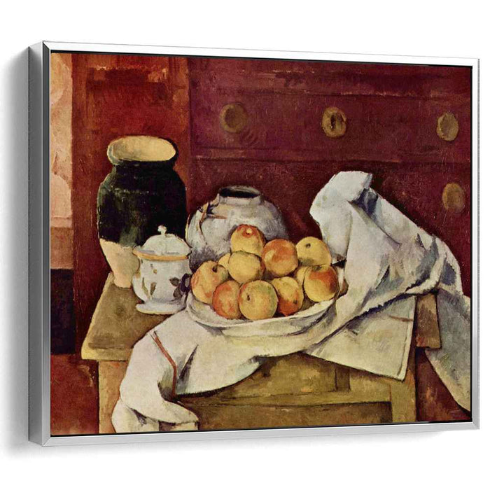 Still Life with a Chest of Drawers (1887) by Paul Cezanne