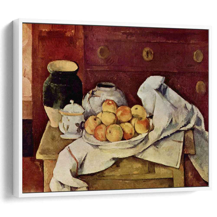 Still Life with a Chest of Drawers (1887) by Paul Cezanne