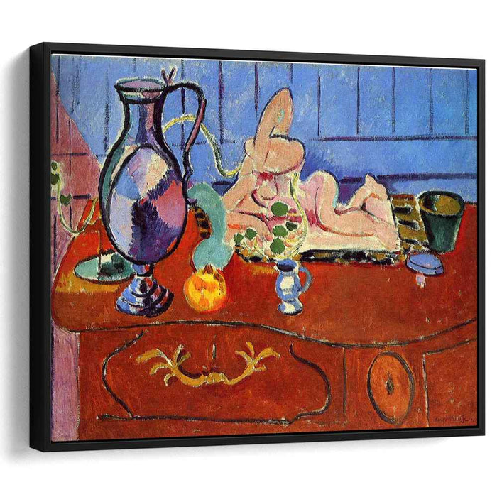 Still Life with a Pewter Jug and Pink Statuette (1910) by Henri Matisse