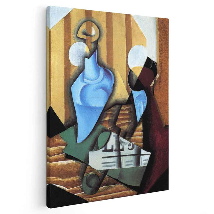 Still Life with Bottle and Glass (1914) by Juan Gris