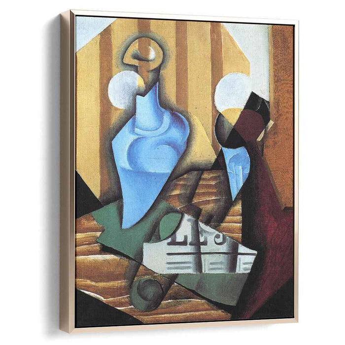 Still Life with Bottle and Glass (1914) by Juan Gris