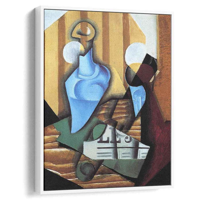 Still Life with Bottle and Glass (1914) by Juan Gris