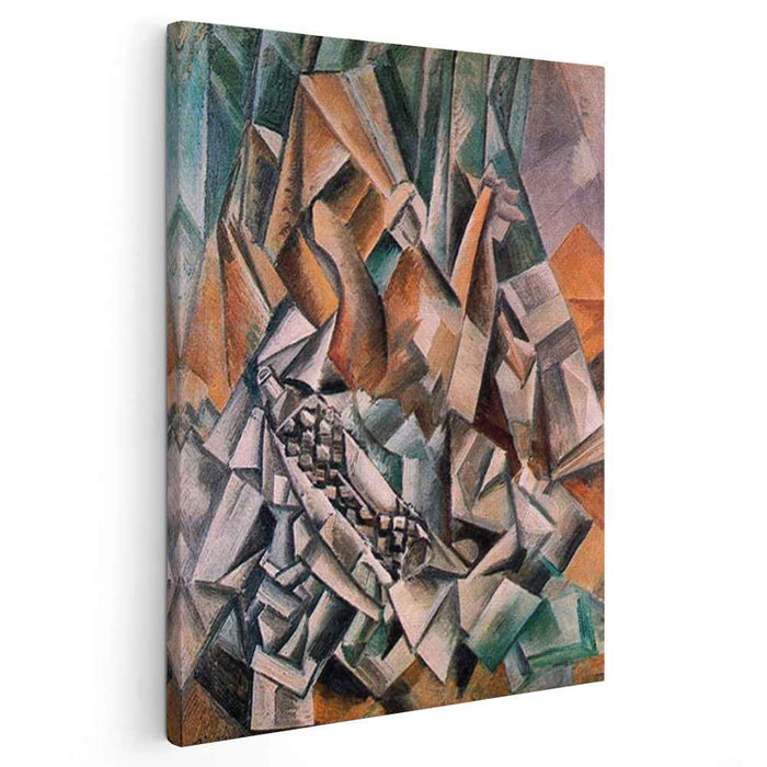 Still life with bottle of Anis del Mono (1909) by Pablo Picasso