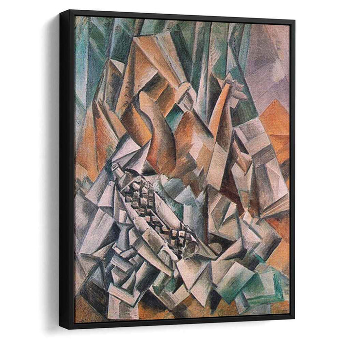 Still life with bottle of Anis del Mono (1909) by Pablo Picasso