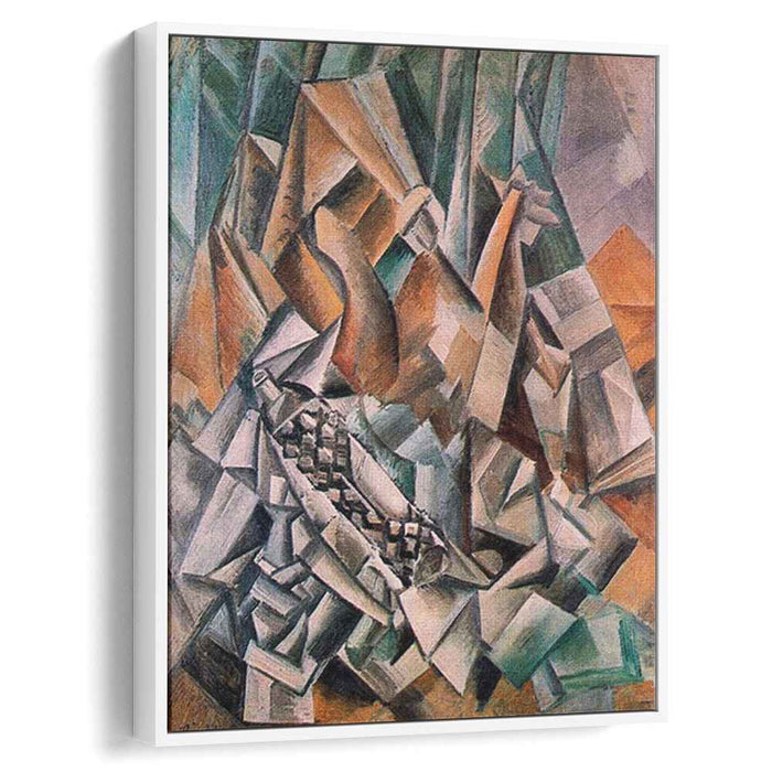 Still life with bottle of Anis del Mono (1909) by Pablo Picasso