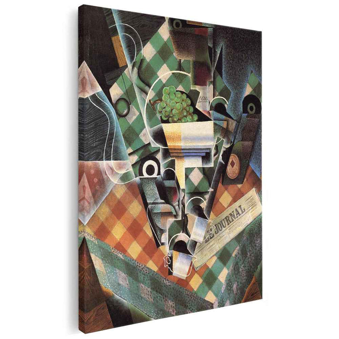 Still Life with Checked Tablecloth (1915) by Juan Gris