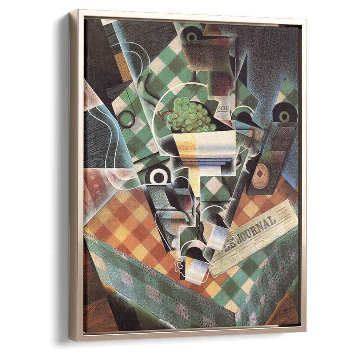 Still Life with Checked Tablecloth (1915) by Juan Gris