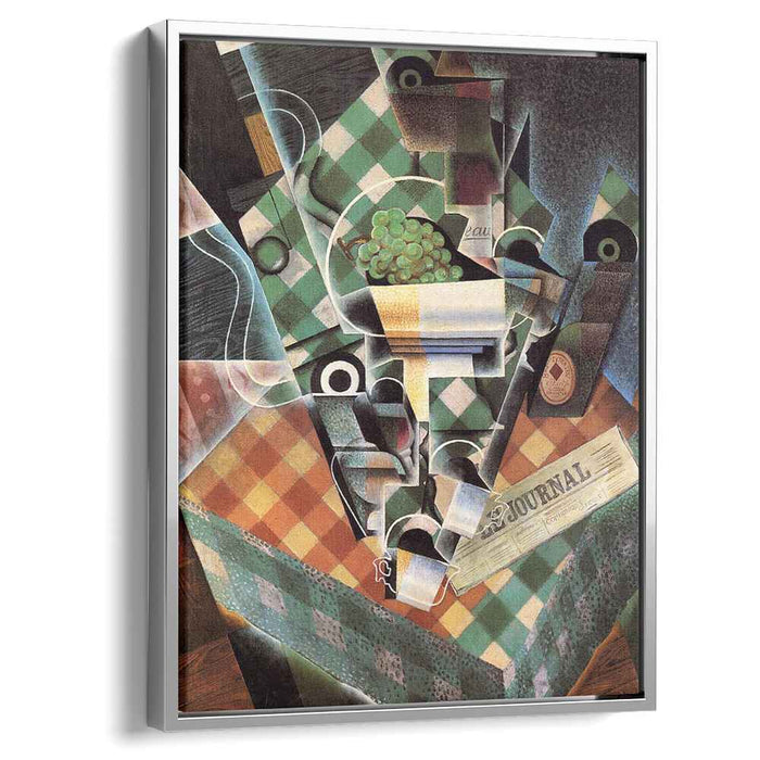 Still Life with Checked Tablecloth (1915) by Juan Gris