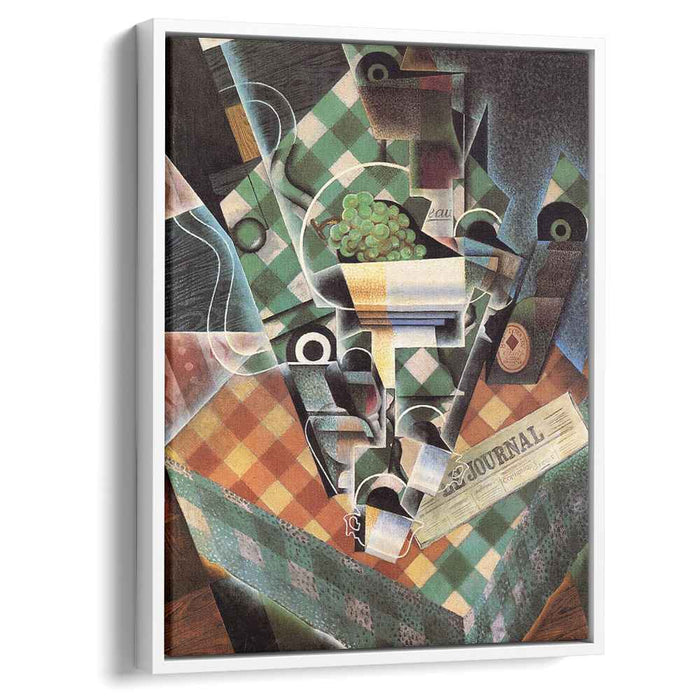 Still Life with Checked Tablecloth (1915) by Juan Gris