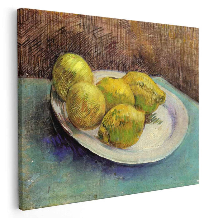 Still Life with Lemons on a Plate (1887) by Vincent van Gogh