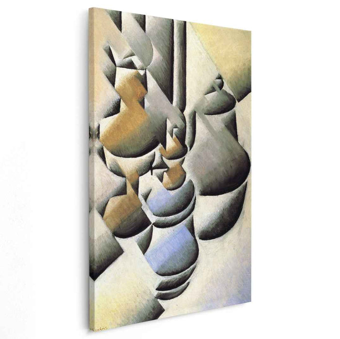 Still Life with Oil Lamp (1912) by Juan Gris