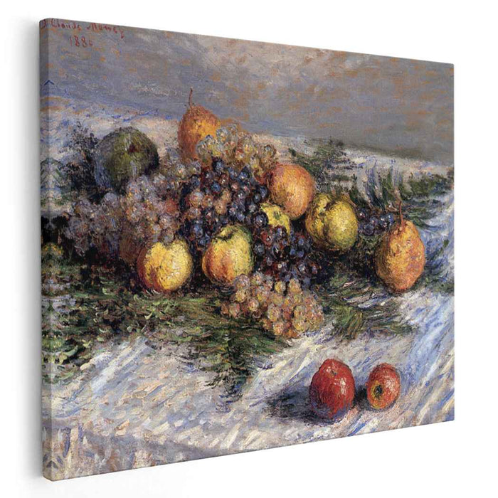 Still Life with Pears and Grapes (1880) by Claude Monet