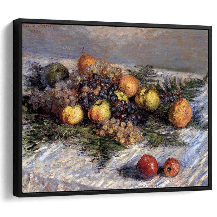 Still Life with Pears and Grapes (1880) by Claude Monet