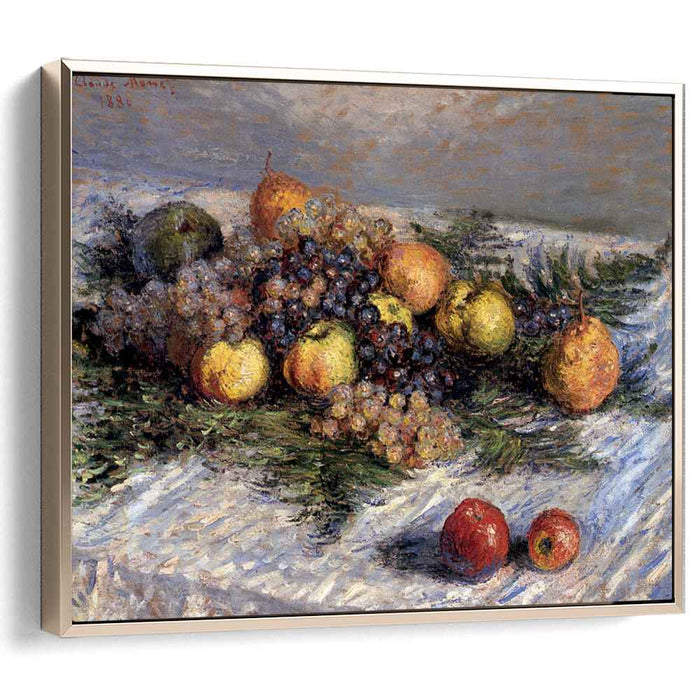 Still Life with Pears and Grapes (1880) by Claude Monet
