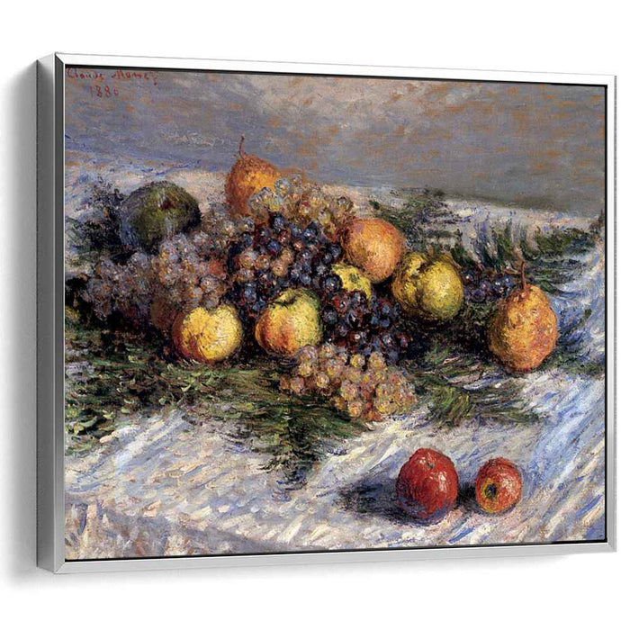 Still Life with Pears and Grapes (1880) by Claude Monet