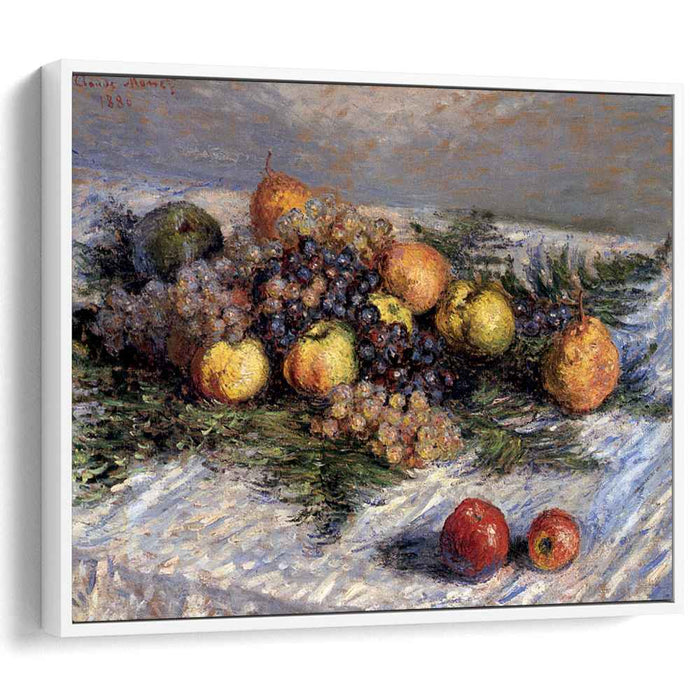 Still Life with Pears and Grapes (1880) by Claude Monet