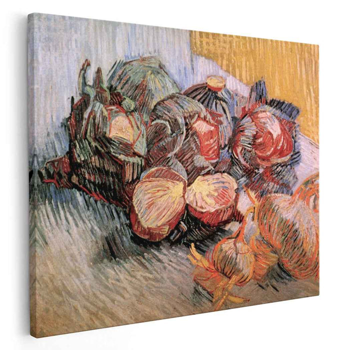 Still Life with Red Cabbages and Onions (1887) by Vincent van Gogh