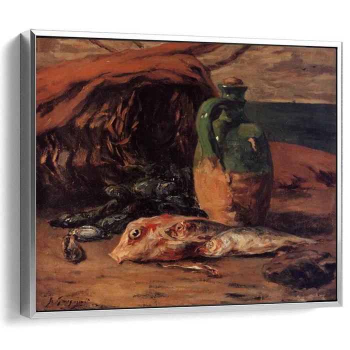 Still life with red mullet and jug (1876) by Paul Gauguin