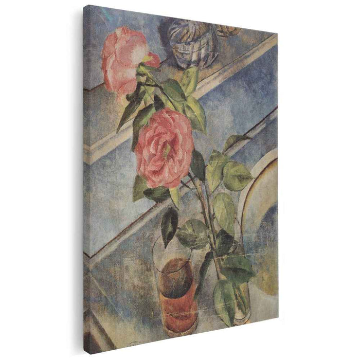 Still life with roses (1922) by Kuzma Petrov-Vodkin
