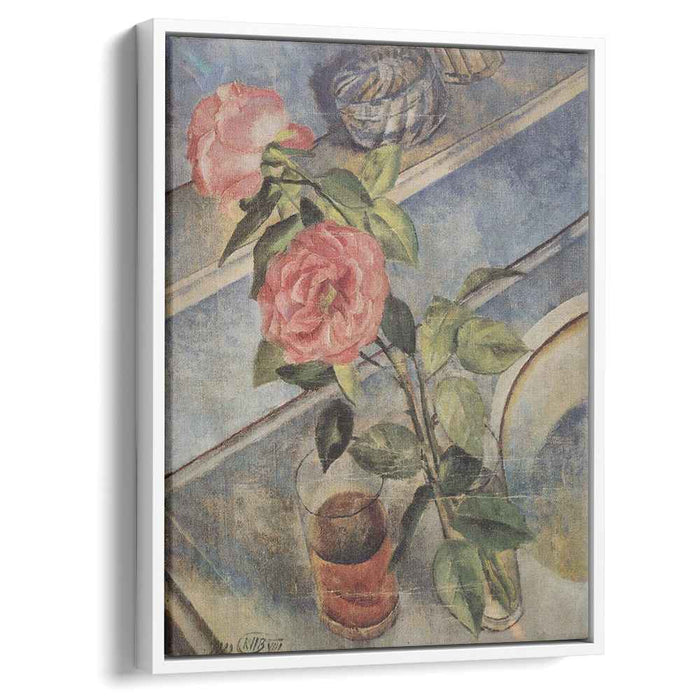 Still life with roses (1922) by Kuzma Petrov-Vodkin