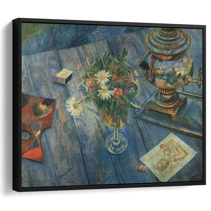 Still life with samovar (1920) by Kuzma Petrov-Vodkin