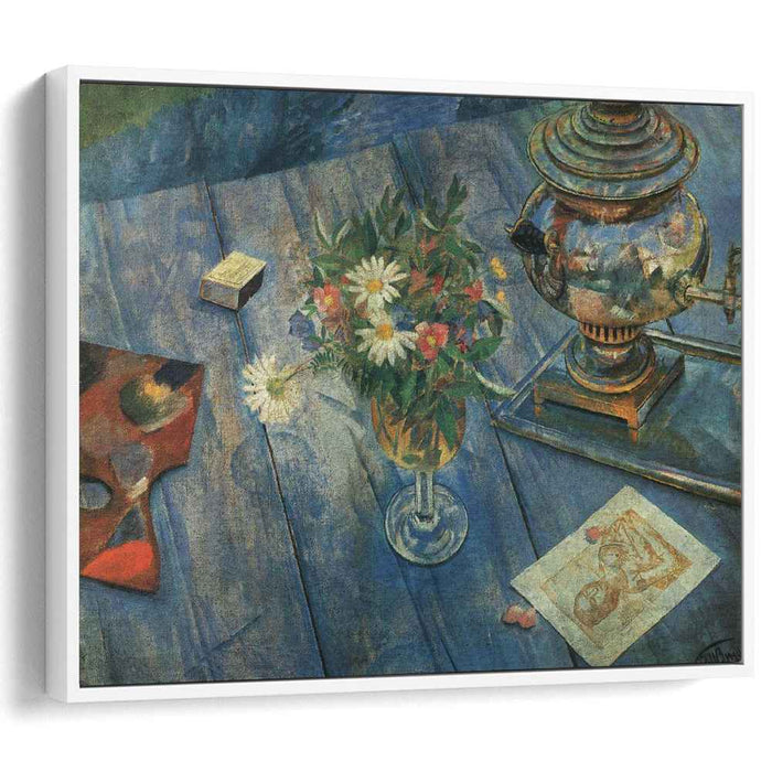 Still life with samovar (1920) by Kuzma Petrov-Vodkin