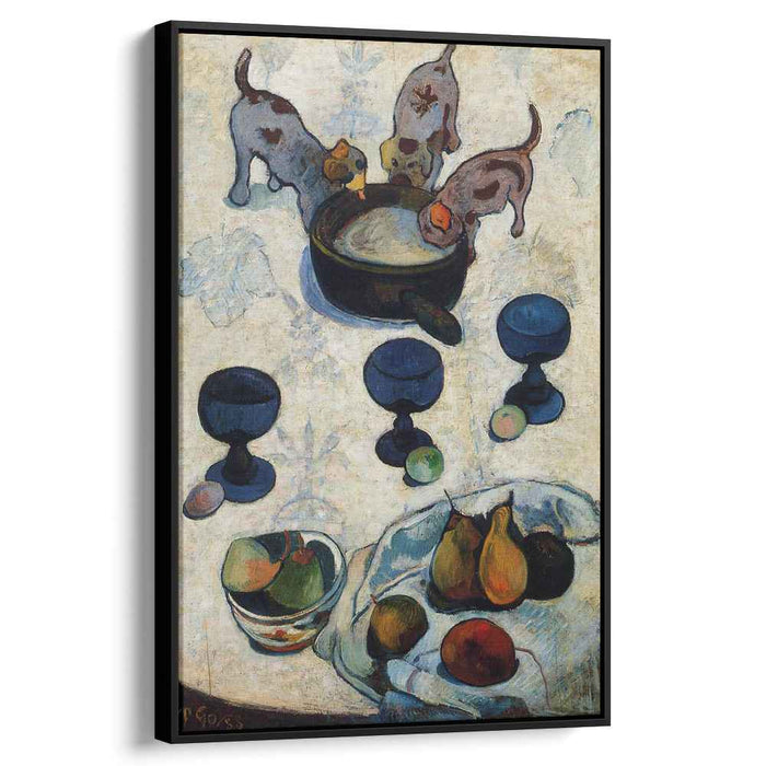 Still Life with Three Puppies (1888) by Paul Gauguin