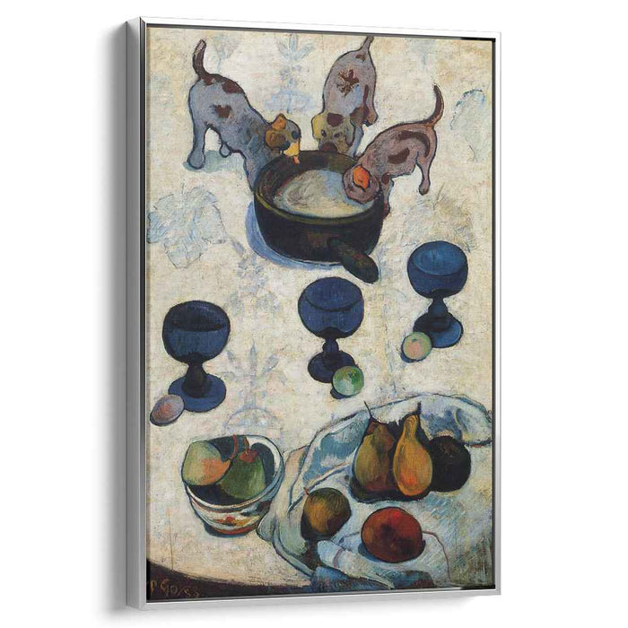Still Life with Three Puppies (1888) by Paul Gauguin