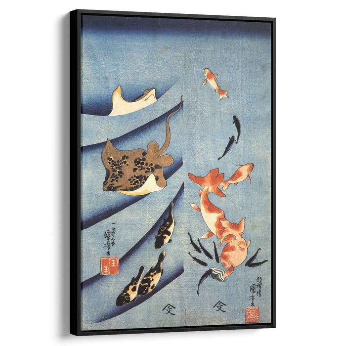 Stingrays by Utagawa Kuniyoshi
