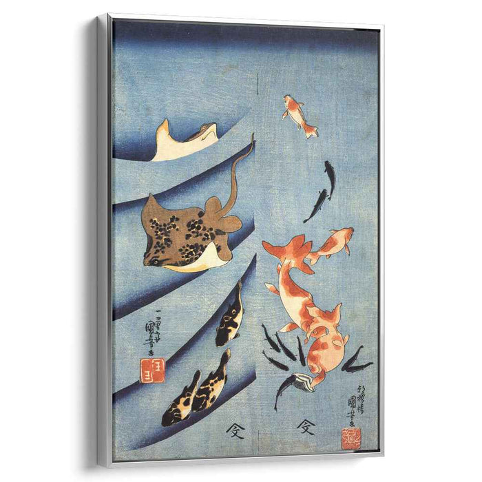 Stingrays by Utagawa Kuniyoshi