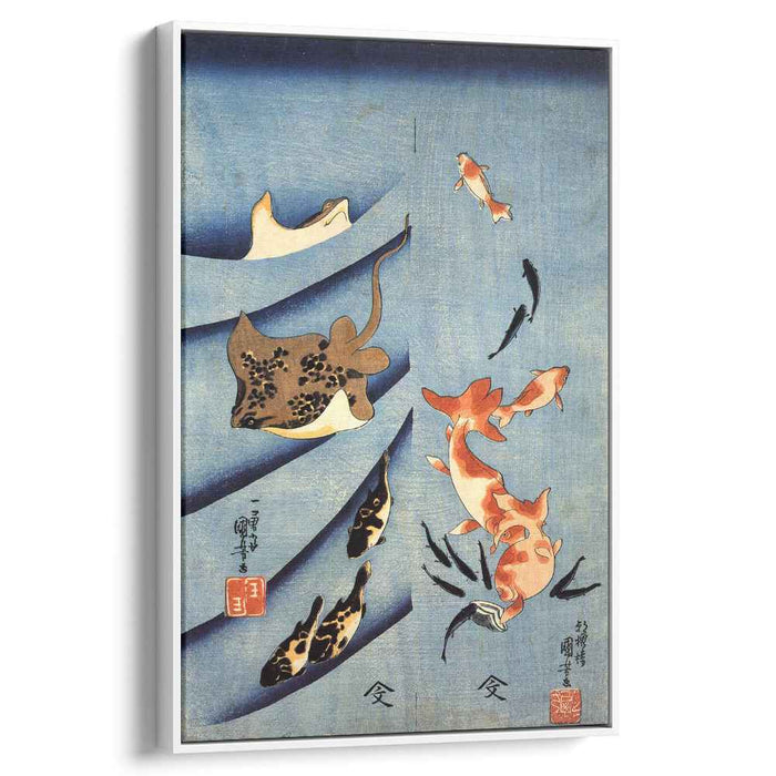 Stingrays by Utagawa Kuniyoshi