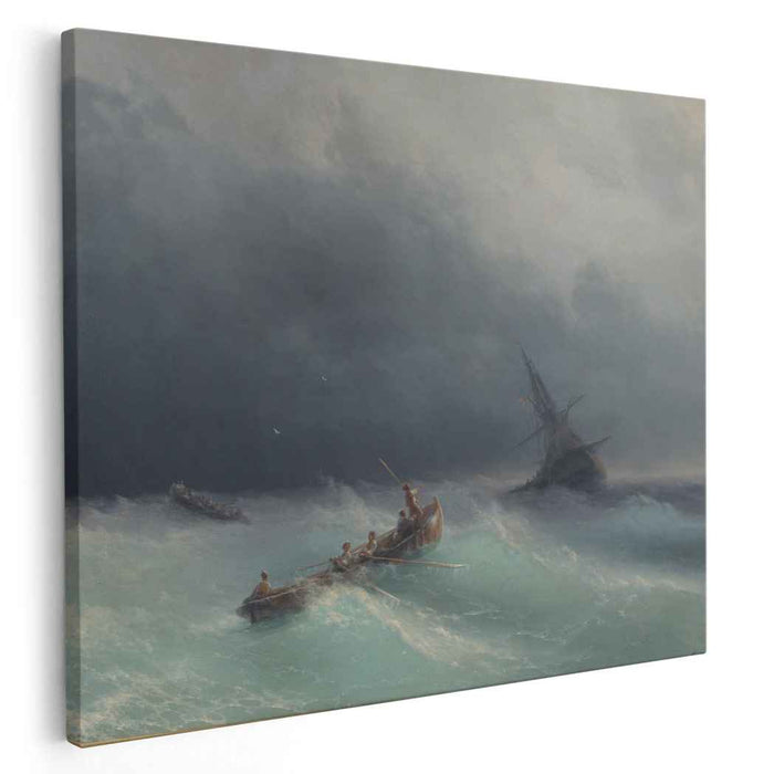 Storm at sea (1873) by Ivan Aivazovsky