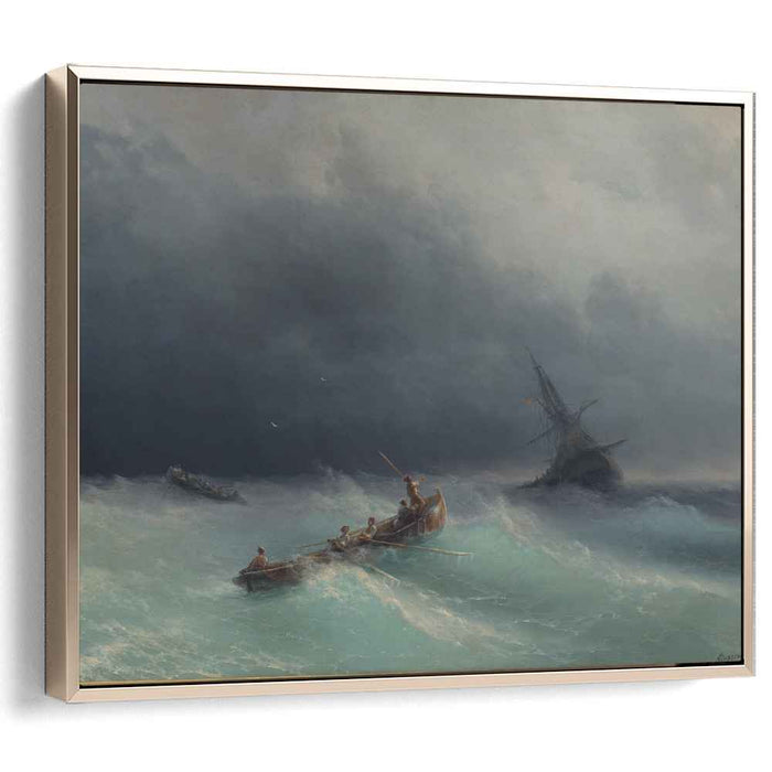Storm at sea (1873) by Ivan Aivazovsky