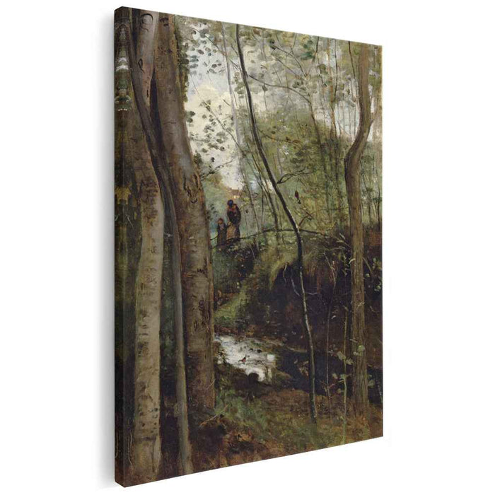 Stream in the Woods (1860) by Camille Corot