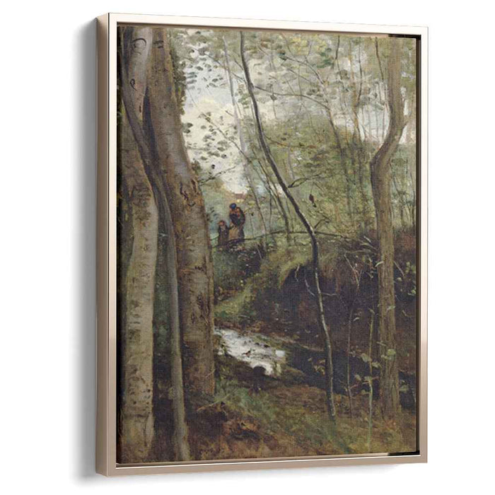 Stream in the Woods (1860) by Camille Corot