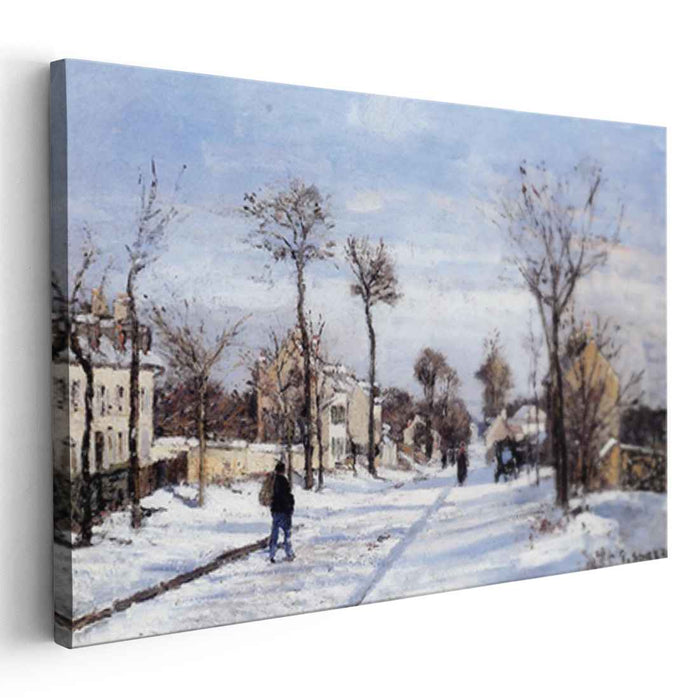 Street in the Snow, Louveciennes by Camille Pissarro