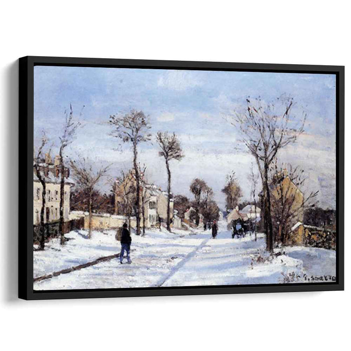 Street in the Snow, Louveciennes by Camille Pissarro