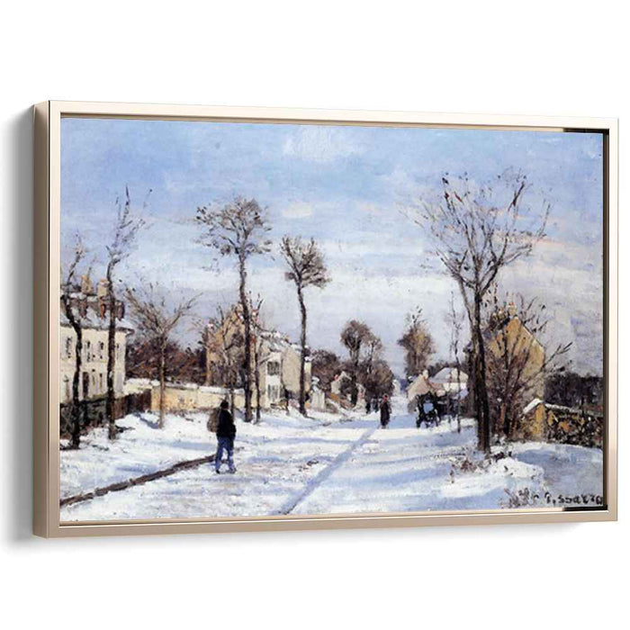 Street in the Snow, Louveciennes by Camille Pissarro