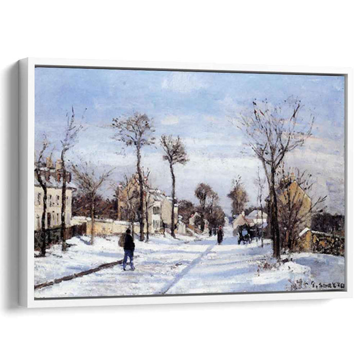 Street in the Snow, Louveciennes by Camille Pissarro