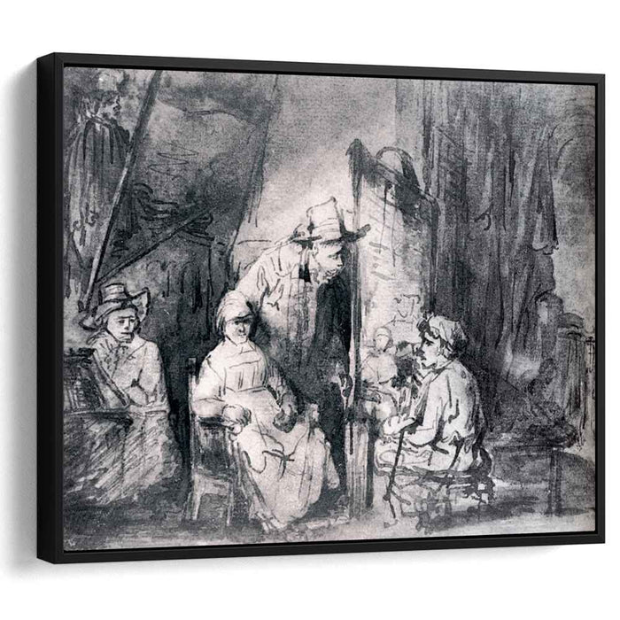 Studio Scene With Sitters (1650) by Rembrandt