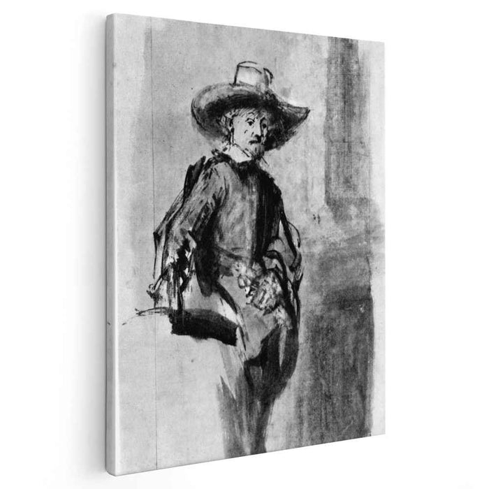 Study for one of the syndics of the Cloth Guild (1662) by Rembrandt