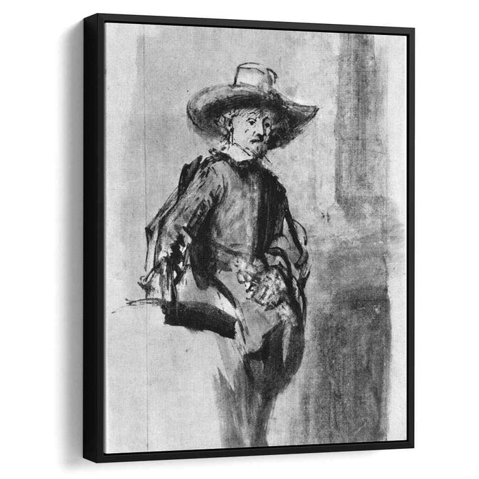 Study for one of the syndics of the Cloth Guild (1662) by Rembrandt