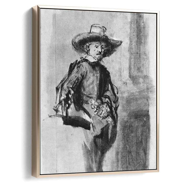 Study for one of the syndics of the Cloth Guild (1662) by Rembrandt