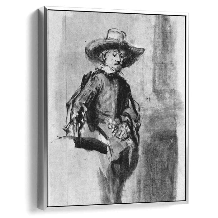 Study for one of the syndics of the Cloth Guild (1662) by Rembrandt