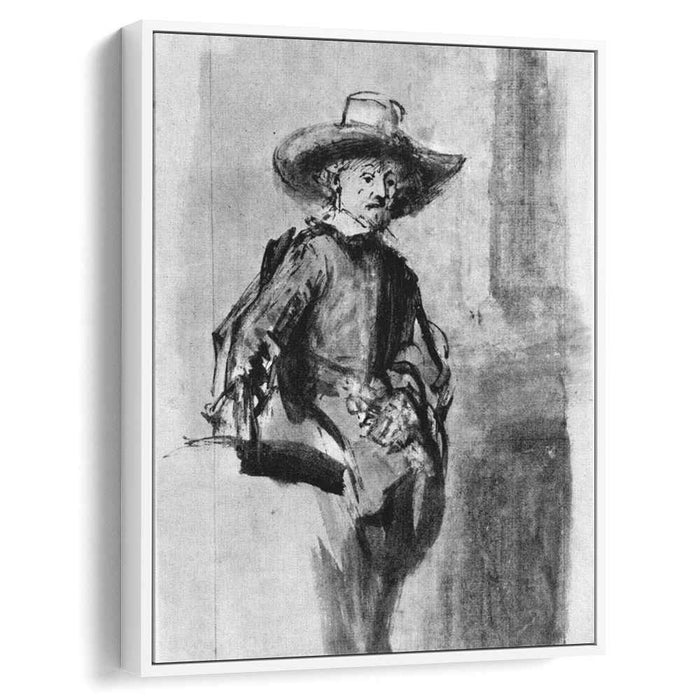 Study for one of the syndics of the Cloth Guild (1662) by Rembrandt