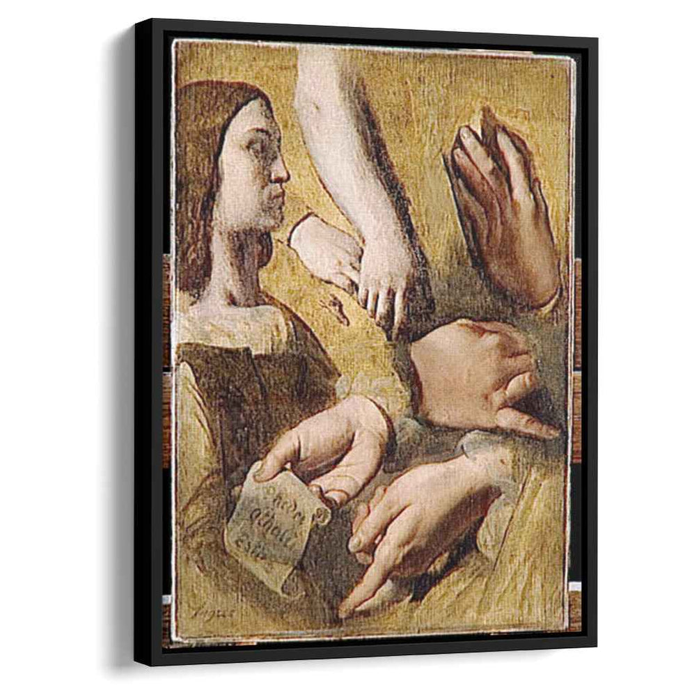 When Raphael Draw Hands Study for the Apotheosis of Homer's profile Raphael hands of Apelles ...