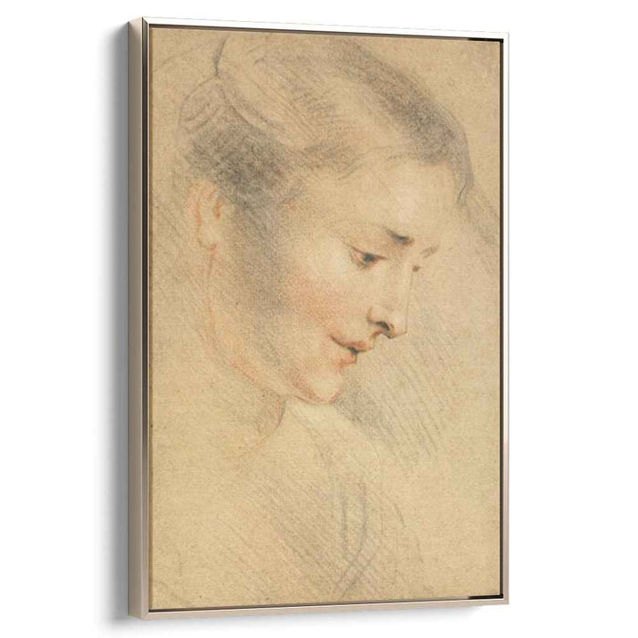 Study of a Woman's Head (1710) by Antoine Watteau